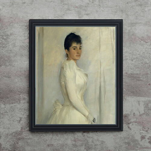 【油絵 直筆仕上げ】ラモン・カザス Portrait of Montserrat Carb F15 【油彩 アップグレード額】絵画 販売 15号 抽象画 額縁 712&times;590mm 複製画 送料無料 プレゼント ギフト 開店祝い 開業祝い 退職祝い 新築祝い リビング 玄関 モダン 壁掛け｜絵画販売アートレスト
