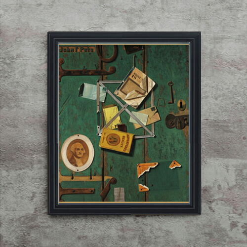 【油絵 直筆仕上げ】ジョン・F・ペト A Closet Door F15 【油彩 アップグレード額】絵画 販売 15号 静物画 額縁 712&times;590mm 複製画 送料無料 プレゼント ギフト 開店祝い 開業祝い 退職祝い 新築祝い リビング 玄関 モダン 壁掛け｜絵画販売アートレスト