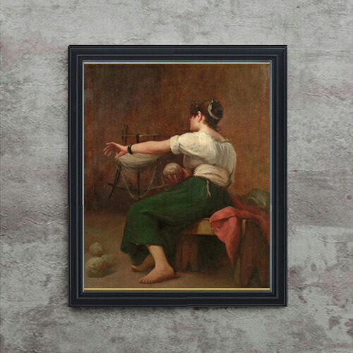 【油絵 直筆仕上げ】ファウストゾナロ Woman Winding Wool F15 【油彩 アップグレード額】絵画 販売 15号 人物画 額縁 712×590mm 複製画 送料無料 プレゼント ギフト 開店祝い 開業祝い 退職祝い 新築祝い リビング 玄関 モダン 壁掛け 44,785円