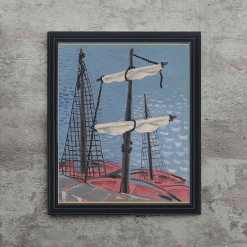 【油絵 直筆仕上げ】ガランダ 漁船 F15 【油彩 アップグレード額】絵画 販売 15号 抽象画 額縁 712×590mm 複製画 送料無料 プレゼント ギフト 開店祝い 開業祝い 退職祝い 新築祝い リビング 玄関 モダン 壁掛け 44,785円
