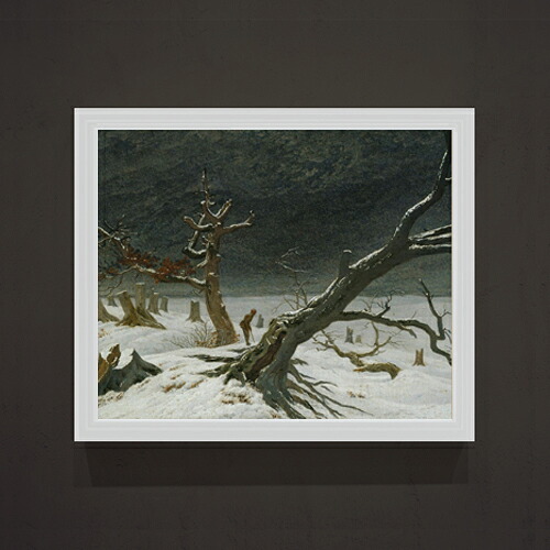 【油絵 直筆仕上げ】フリードリヒ Winter Landscape F15 【油彩 アップグレード額】絵画 販売 15号 風景画額縁 712×590mm 複製画 送料無料 プレゼント ギフト 開店祝い 開業祝い 退職祝い 新築祝い リビング 玄関 モダン 壁掛け 44,785円