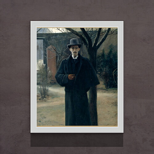 【油絵 直筆仕上げ】ルシニョール Portrait of Miquel Utrillo F15 【油彩 アップグレード額】絵画 販売 15号 人物画 額縁 712×590mm 複製画 送料無料 プレゼント ギフト 開店祝い 開業祝い 退職祝い 新築祝い リビング 玄関 モダン 壁掛け