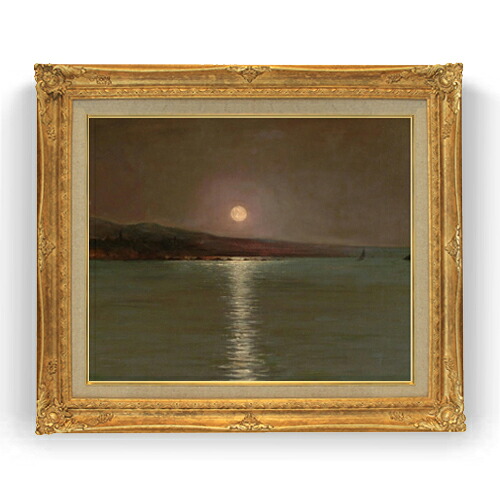 【油絵 直筆仕上げ】ゾナロ Full Moon F15 【アップグレード額縁】絵画 販売 15号 風景画額縁 781&times;660mm 複製画 送料無料 プレゼント ギフト 開店祝い 開業祝い 退職祝い 新築祝い リビング 壁掛け｜絵画販売アートレスト