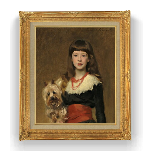 【油絵 直筆仕上げ】サージェント Miss Beatrice Townsend F15 【アップグレード額縁】絵画 販売 15号 人物画 額縁 781×660mm 複製画 送料無料 プレゼント ギフト 開店祝い 開業祝い 退職祝い 新築祝い リビング 壁掛け|絵画販売アートレスト