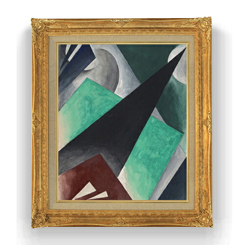 【油絵 直筆仕上げ】ポポワ 絵画的建築 F15 【アップグレード額縁】絵画 販売 15号 抽象画 額縁 781&times;660mm 複製画 送料無料 プレゼント ギフト 開店祝い 開業祝い 退職祝い 新築祝い リビング 壁掛け｜絵画販売アートレスト