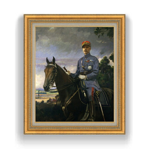 【油絵 直筆仕上げ】ターベル Marshal Ferdinand Foch F15 【油彩 国内生産 インテリア】絵画 販売 15号 風景画 ゴールド額縁 800×678mm 複製画 送料無料 プレゼント ギフト 開店祝い 開業祝い 退職祝い 新築祝い リビング 玄関 モダン 壁掛け
