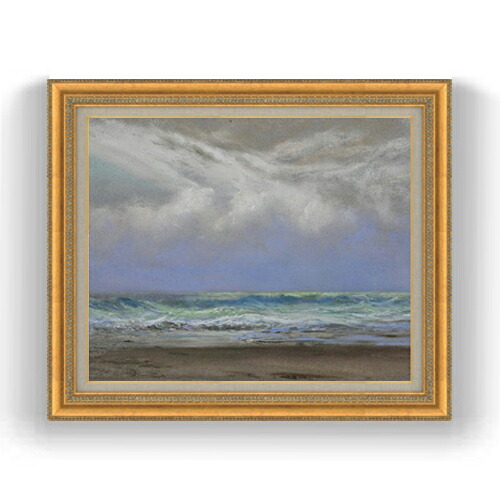【油絵 直筆仕上げ】トライオン A Shift of Wind from East to Northwest F15 【油彩 国内生産 インテリア】絵画 販売 15号 風景画 ゴールド額縁 800×678mm 複製画 送料無料 プレゼント ギフト 開店祝い 開業祝い 退職祝い 新築祝い リビング 玄関 モダン 壁掛け