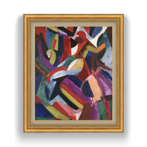 【油絵 直筆仕上げ】ヘンリー・ブルース 作曲3 F15 【油彩 国内生産 インテリア】絵画 販売 15号 抽象画 ゴールド額縁 800×678mm 複製画 送料無料 プレゼント ギフト 開店祝い 開業祝い 退職祝い 新築祝い リビング 玄関 モダン 壁掛け 42,120円