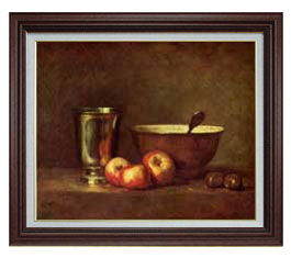 楽天市場】【油絵 直筆仕上げ】シャルダン 銀のカップ F6 【額入り