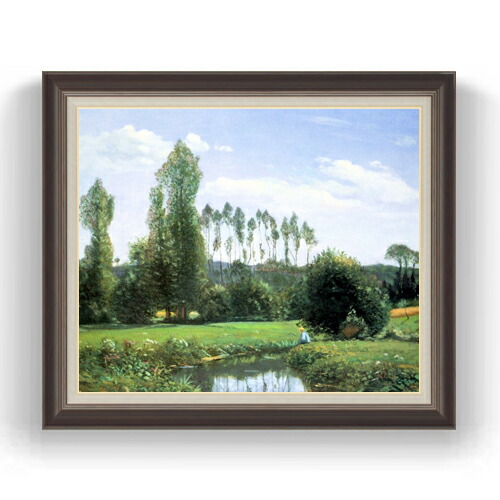 【油絵 直筆仕上げ】クロード・モネ ルエルの眺め F20 【油彩 キャンバス 国内生産 インテリア】絵画 販売 20号 風景画 863×734mm 複製画 送料無料 プレゼント ギフト 開店祝い 開業祝い 退職祝い 新築祝い リビング 玄関 モダン 壁掛け