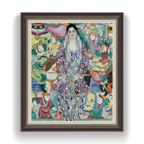 【油絵 直筆仕上げ】クリムト Portrait of Friedericke Maria Beer F20 【油彩 キャンバス 国内生産 インテリア】絵画 販売 20号 抽象画 863×734mm 複製画 送料無料 プレゼント ギフト 開店祝い 開業祝い 退職祝い 新築祝い リビング 玄関 モダン 壁掛け