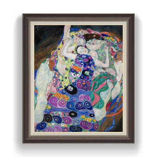【油絵 直筆仕上げ】クリムト The Virgin F20 【油彩 キャンバス 国内生産 インテリア】絵画 販売 20号 抽象画 863×734mm 複製画 送料無料 プレゼント ギフト 開店祝い 開業祝い 退職祝い 新築祝い リビング 玄関 モダン 壁掛け