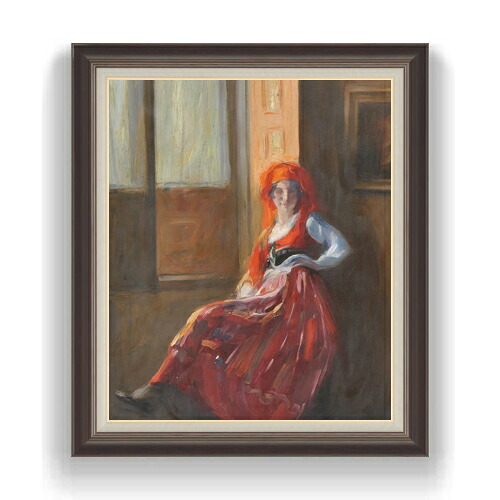 【油絵 直筆仕上げ】カルネイロ Young Lady from Minho F20 【油彩 キャンバス 国内生産 インテリア】絵画 販売 20号 人物画 863×734mm 複製画 送料無料 プレゼント ギフト 開店祝い 開業祝い 退職祝い 新築祝い リビング 玄関 モダン 壁掛け