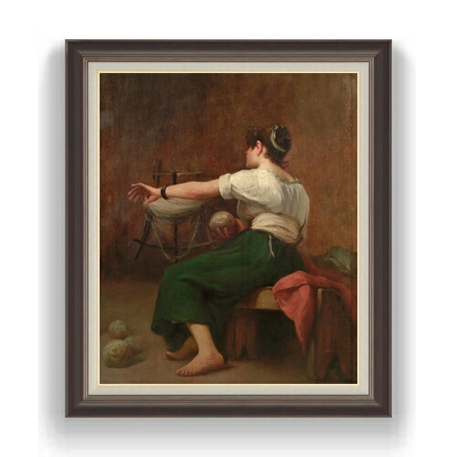 【油絵 直筆仕上げ】ファウストゾナロ Woman Winding Wool F20 【油彩 キャンバス 国内生産 インテリア】絵画 販売 20号 人物画 863×734mm 複製画 送料無料 プレゼント ギフト 開店祝い 開業祝い 退職祝い 新築祝い リビング 玄関 モダン 壁掛け