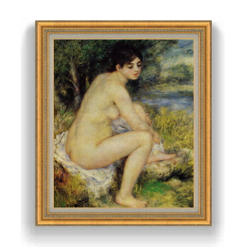 【油絵 直筆仕上げ】ルノワール 座る浴女 F20 【油彩 キャンバス 国内生産 インテリア】絵画 販売 20号 人物画 883×754mm 複製画 送料無料 プレゼント ギフト 開店祝い 開業祝い 退職祝い 新築祝い リビング 玄関 モダン 壁掛け 45,487円