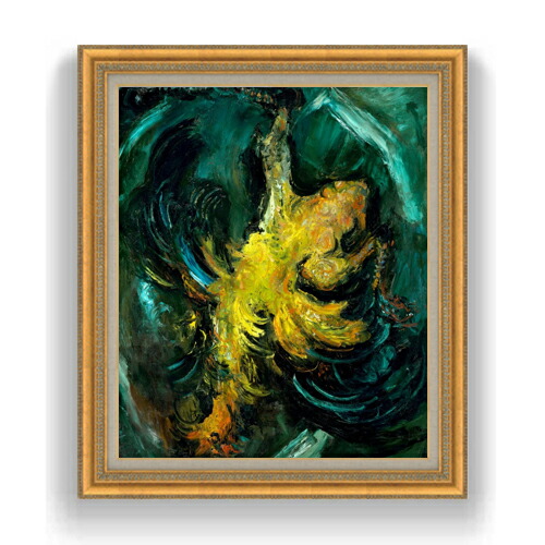 【油絵 直筆仕上げ】シャイム・スーティン The Chicken F20 【油彩 キャンバス 国内生産 インテリア】絵画 販売 20号 抽象画 883×754mm 複製画 送料無料 プレゼント ギフト 開店祝い 開業祝い 退職祝い 新築祝い リビング 玄関 モダン 壁掛け