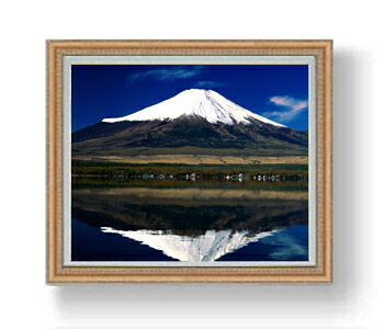 【油絵 直筆仕上げ】富士山(3) F20サイズ 883×754mm 額入り 油彩 風景画 オリジナルインテリア絵画 風水画 アート絵画 20号 複製画 送料無料 プレゼント 開店祝い 開業祝い 新築祝い リビング 玄関 壁掛け 887×766mm|絵画販売アートレスト