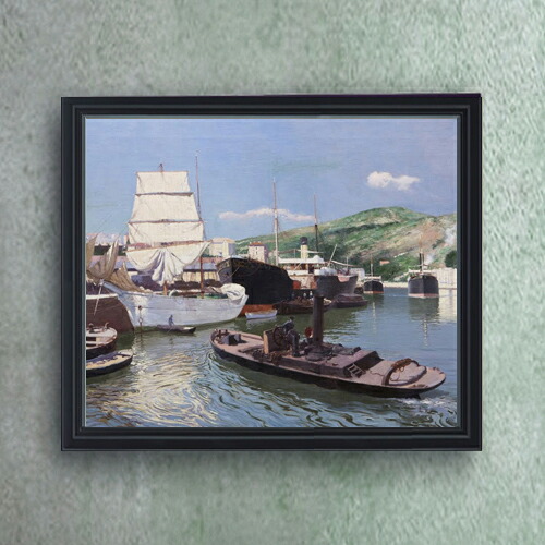 【油絵 直筆仕上げ】アバデス Port of Bilbao F20 【油彩 キャンバス シンプルフレーム】絵画 販売 20号 抽象画 795×673mm 複製画 送料無料 プレゼント ギフト 開店祝い 開業祝い 退職祝い 新築祝い リビング 玄関 モダン 壁掛け