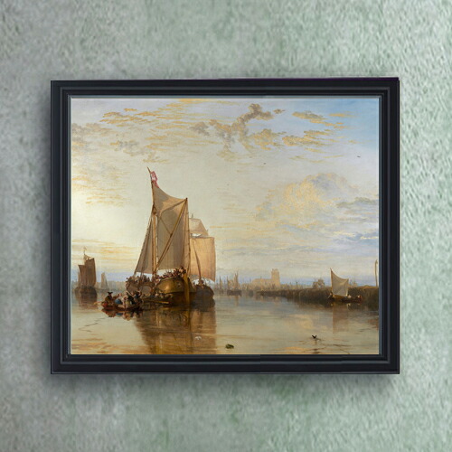 【油絵 直筆仕上げ】ターナー Dort or Dordrecht F20 【油彩 キャンバス シンプルフレーム】絵画 販売 20号 風景画 795×673mm 複製画 送料無料 プレゼント ギフト 開店祝い 開業祝い 退職祝い 新築祝い リビング 玄関 モダン 壁掛け