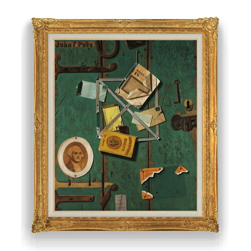 【油絵 直筆仕上げ】ジョン・F・ペト A Closet Door F20 【アップグレード額縁】絵画 販売 20号 静物画 865&times;736mm 複製画 送料無料 プレゼント ギフト 開店祝い 開業祝い 退職祝い 新築祝い リビング 壁掛け｜絵画販売アートレスト