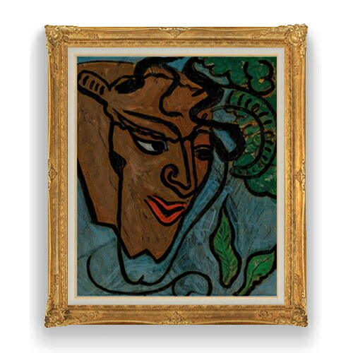 【油絵 直筆仕上げ】ピカビア テット・ド・フォーヌ F20 【アップグレード額縁】 絵画 販売 20号 油彩 抽象画 865&times;736mm 複製画 送料無料 プレゼント ギフト 開店祝い 開業祝い 退職祝い 新築祝い リビング アートフレーム 壁掛け｜絵画販売アートレスト