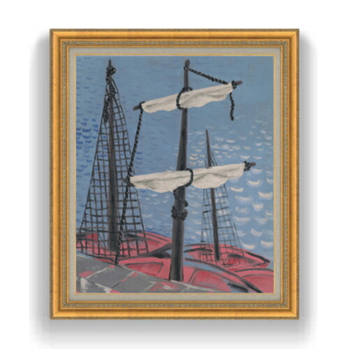 【油絵 直筆仕上げ】ガランダ 漁船 F20 【額入り】 絵画 販売 20号 油彩 抽象画 883×754mm 複製画 送料無料 プレゼント ギフト 開店祝い 開業祝い 退職祝い 新築祝い リビング 玄関 モダン アートフレーム 壁掛け