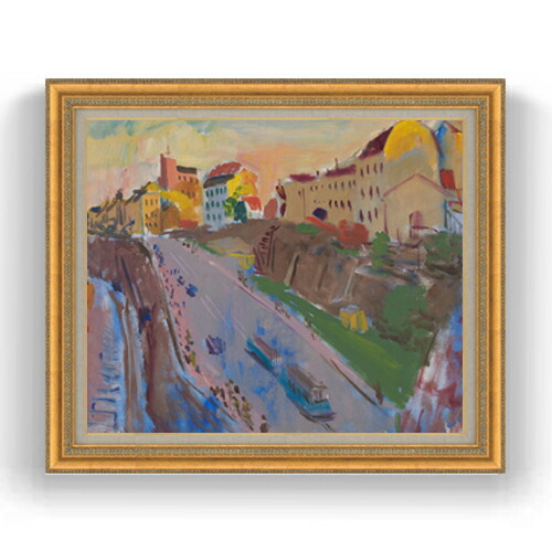 【油絵 直筆仕上げ】グリューネヴァルト　カタリナの冒険 F20 【額入り】 絵画 販売 20号 油彩 抽象画 883×754mm 複製画 送料無料 プレゼント ギフト 開店祝い 開業祝い 退職祝い 新築祝い リビング 玄関 モダン アートフレーム 壁掛け
