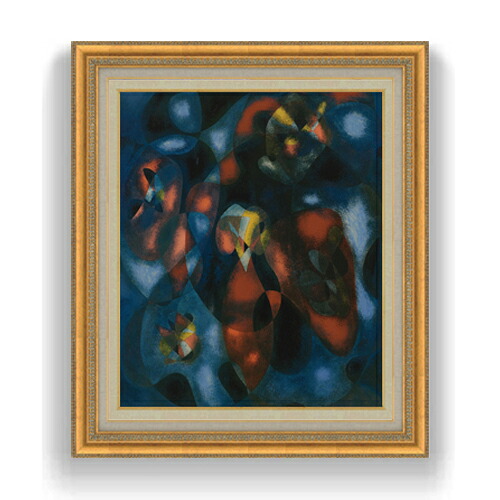 【油絵 直筆仕上げ】ピカビア アブストレート F20 【額入り】 絵画 販売 20号 油彩 抽象画 883×754mm 複製画 送料無料 プレゼント ギフト 開店祝い 開業祝い 退職祝い 新築祝い リビング 玄関 モダン アートフレーム 壁掛け