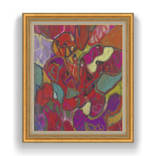 【油絵 直筆仕上げ】ヘルツェル フィギュラーレ・コンポジション F20 【額入り】 絵画 販売 20号 油彩 抽象画 883×754mm 複製画 送料無料 プレゼント ギフト 開店祝い 開業祝い 退職祝い 新築祝い リビング 玄関 モダン アートフレーム 壁掛け