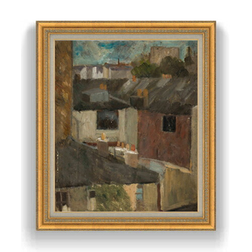 【油絵 直筆仕上げ】マコフスキ 作業室の窓からの眺め F20 【額入り】 絵画 販売 20号 油彩 抽象画 883×754mm 複製画 送料無料 プレゼント ギフト 開店祝い 開業祝い 退職祝い 新築祝い リビング 玄関 モダン アートフレーム 壁掛け 45,487円