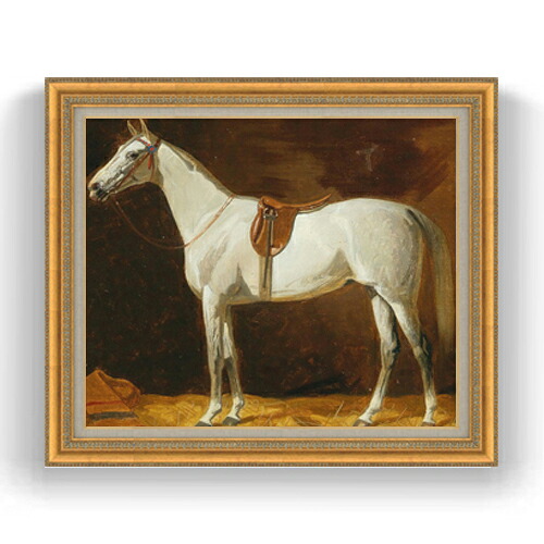 【油絵 直筆仕上げ】エミール・フォルカース 白い馬 F20 【額入り】 絵画 販売 20号 油彩 抽象画 883×754mm 複製画 送料無料 プレゼント ギフト 開店祝い 開業祝い 退職祝い 新築祝い リビング 玄関 モダン アートフレーム 壁掛け