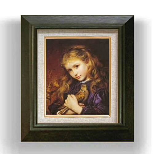 【油絵 直筆仕上げ】ソフィー・アンダーソン キジバト F3 【額入り】 絵画 販売3号 油彩 風景画 420×368mm 複製画 送料無料 プレゼント ギフト 開店祝い 開業祝い 退職祝い 新築祝い リビング 玄関 モダン アートフレーム 壁掛け
