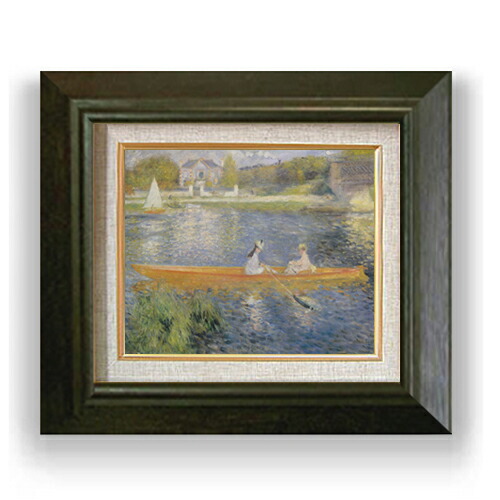 ルノワール　複製美術品　額装　額付き 楽天市場】【油絵 直筆仕上げ】ルノワール 画家の家族 F10 【額