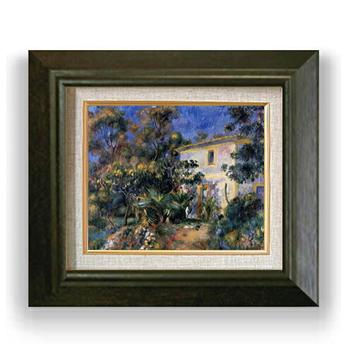 【油絵 直筆仕上げ】ルノワール アルジェの風景 F3 【額入り】 絵画 販売3号 油彩 風景画 420×368mm 複製画 送料無料 プレゼント ギフト 開店祝い 開業祝い 退職祝い 新築祝い リビング 玄関 モダン アートフレーム 壁掛け