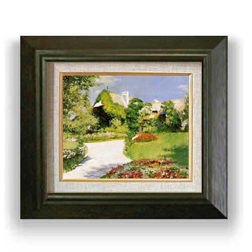 【油絵 直筆仕上げ】カイユボット トルビルのファーマーズハウス F3 【額入り】 絵画 販売3号 油彩 風景画 420×368mm 複製画 送料無料 プレゼント ギフト 開店祝い 開業祝い 退職祝い 新築祝い リビング 玄関 モダン アートフレーム 壁掛け