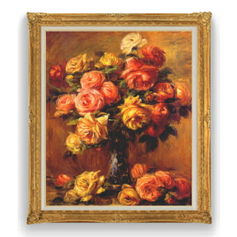メーカー公式ショップ ルノワール バラの花瓶 2 F30サイズ 絵画 販売