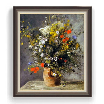 国内最安値! ルノワール Flowers in a Vase F30サイズ 絵画 販売 30号