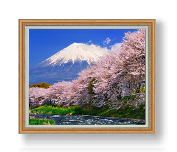 楽天市場】絵画 油絵 富士山と桜 （小川久雄） 送料無料 【肉筆