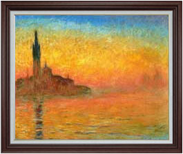 楽天市場】【油絵 直筆仕上げ】クロード・モネ 黄昏、ヴェネツィア