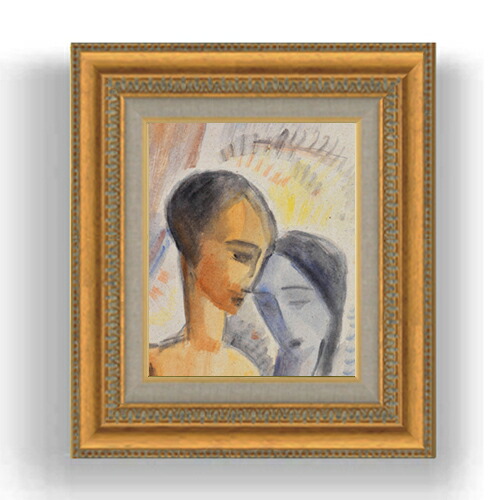 【油絵 直筆仕上げ】ヨハンセン パール（1921） F3サイズ 額入り 油絵直筆仕様げ 422×370mm 額縁ガラス板 ｜ 絵画 アート インテリア 壁掛け複製画