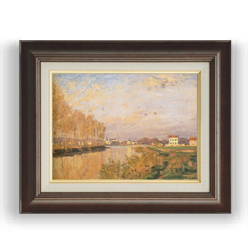 楽天市場】【油絵 直筆仕上げ】クロード・モネ セーヌ河の朝、雨 F4