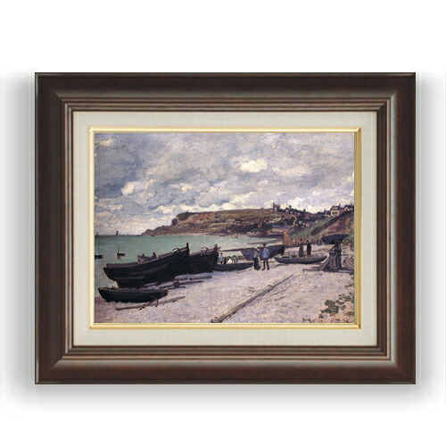 【油絵 直筆仕上げ】クロード・モネ サン＝タドレス F4 【額入り】 絵画 販売 4号 油彩 風景画 461×370mm 複製画 送料無料 プレゼント ギフト 開店祝い 開業祝い 退職祝い 新築祝い リビング 玄関 モダン 壁掛け 15,444円