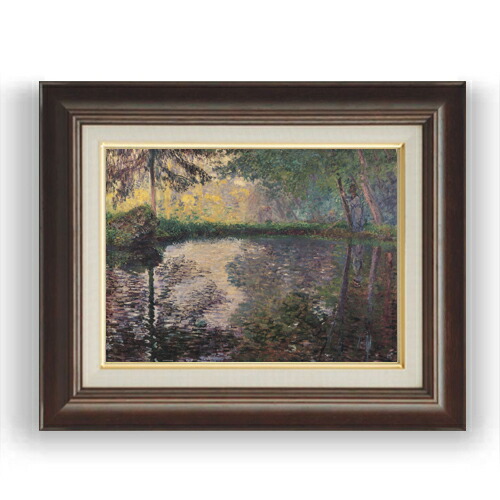 楽天市場】【油絵 直筆仕上げ】クロード・モネ アトリエ船 F4 【額入り