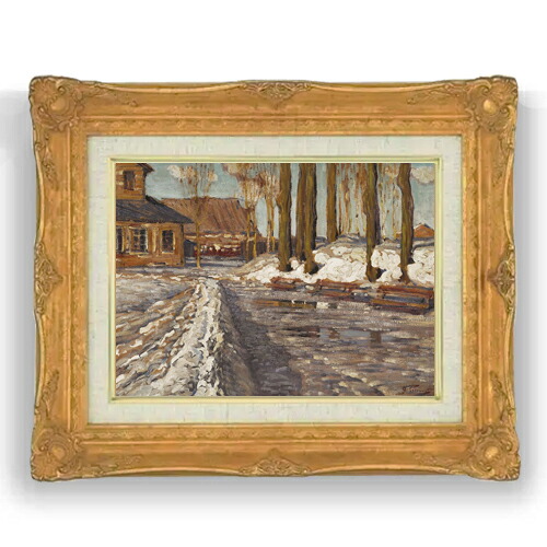 【油絵 直筆仕上げ】プルヴィティス In Viesturdrzs F4 【アップグレード額縁】 絵画 販売 4号 油彩 人物画 467&times;377mm 複製画 送料無料 プレゼント ギフト 開店祝い 開業祝い 退職祝い 新築祝い リビング 壁掛け｜絵画販売アートレスト