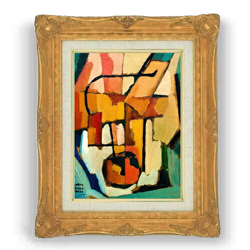 【油絵 直筆仕上げ】カルドーゾ トラメリア F4 【アップグレード額縁】 絵画 販売 4号 油彩 抽象画 467&times;377mm 複製画 送料無料｜絵画販売アートレスト