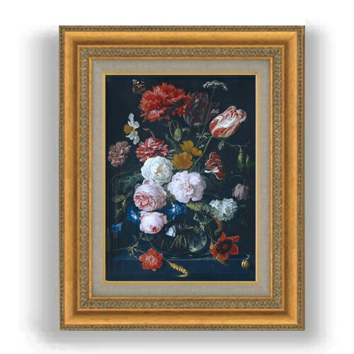 楽天市場】【油絵 直筆仕上げ】デ・ヘーム 花瓶と花 F10 【額入り