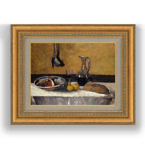 【油絵 直筆仕上げ】ピサロ Still Life F4 【額入り】 絵画 販売 4号 油彩 風景画 481×391mm 複製画 送料無料 プレゼント ギフト 開店祝い 開業祝い 退職祝い 新築祝い リビング 玄関 モダン 壁掛け