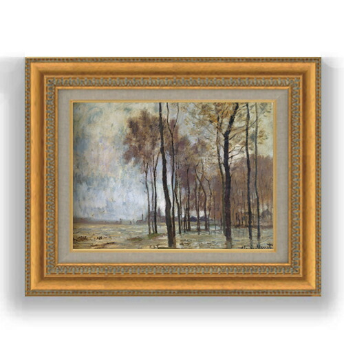 楽天市場】【油絵 直筆仕上げ】クロード・モネ アトリエ船 F4 【額入り