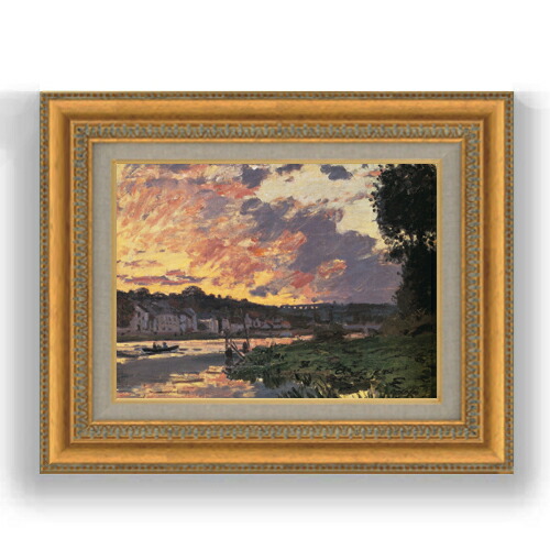 【送料無料】 絵画 油絵「 セーヌ河畔」真筆 楽天市場】【油絵 直筆仕上げ】クロード・モネ セーヌ河の朝、雨 F4