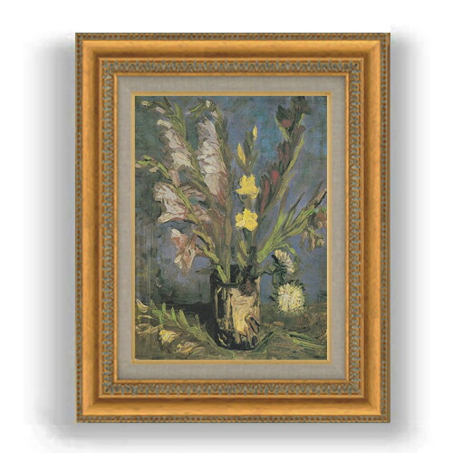 ★秀作★ 手書き油絵 ゴッホ 銅の花瓶のアミガサユリ 額付 肉筆絵画 油彩画 楽天市場】【油絵 直筆仕上げ】ゴッホ 銅の花瓶のアミガサユリ F6 【額